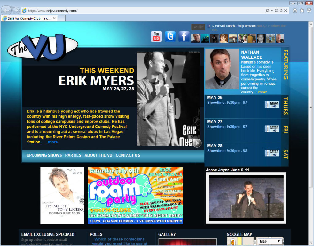 Deja Vu Comedy website Deja Vu Comedy website