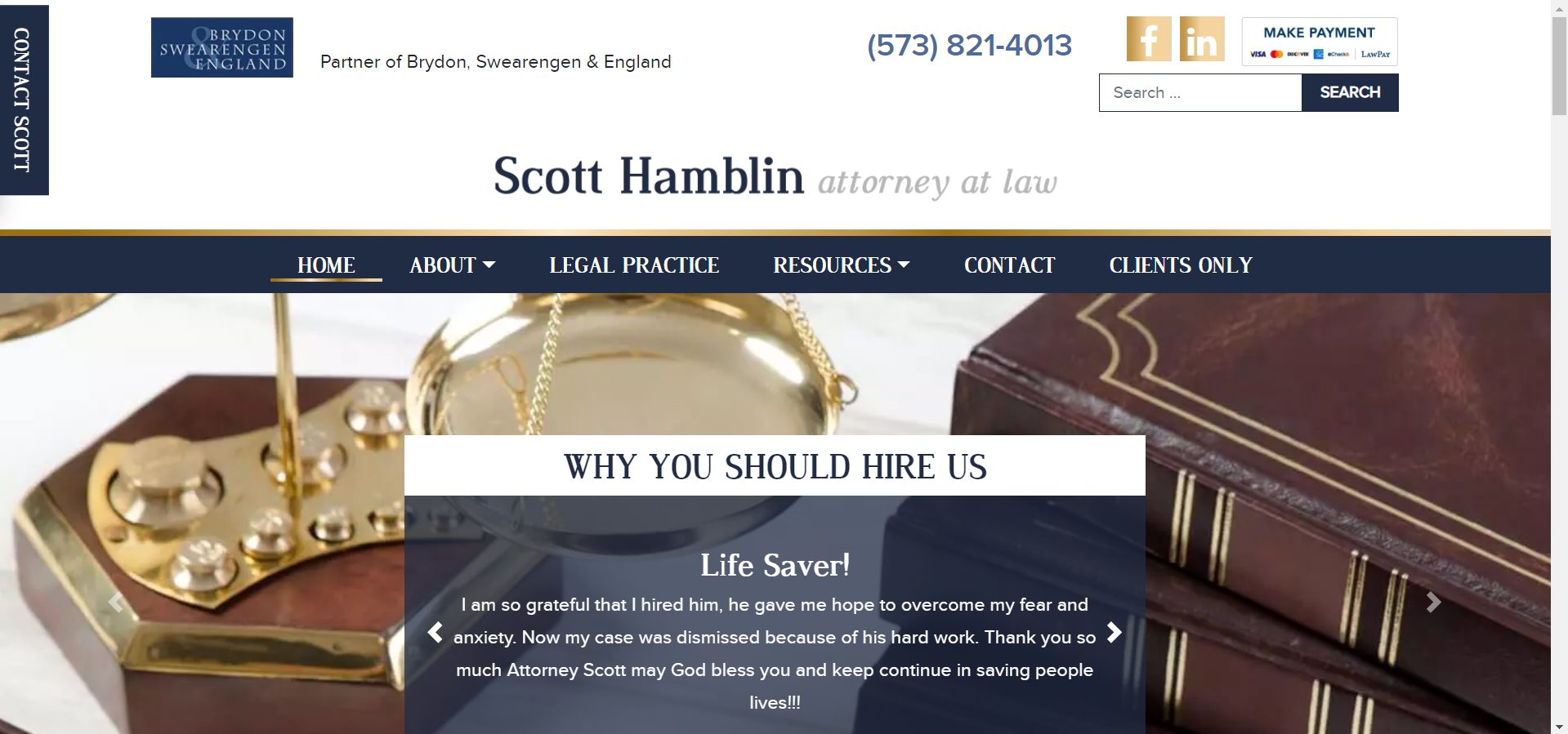 ScottHamblinLaw.com SEO