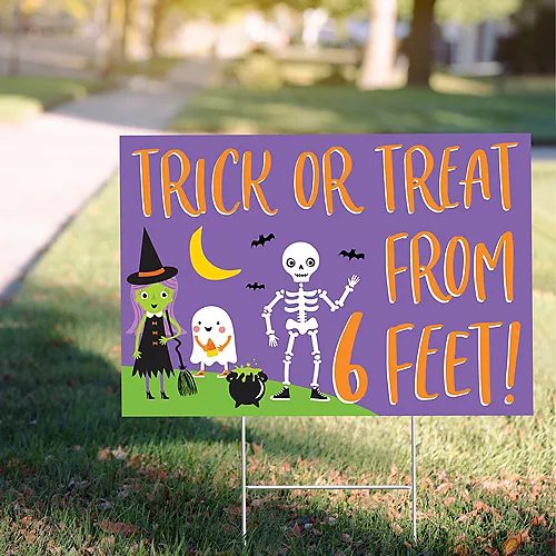 This is a halloween marketing sign